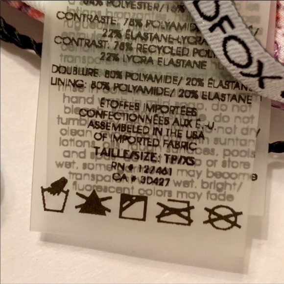 NWT Wildfox Boho Floral String Bikini Top - Picture 7 of 9